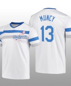 Dodgers Cooperstown Collection Max Muncy V-Neck Jersey White