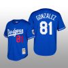 Dodgers Cooperstown Collection Victor Gonzalez Royal Mesh Batting Practice Jersey