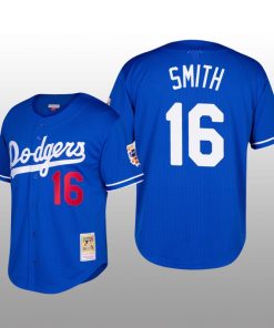 Dodgers Cooperstown Collection Will Smith Royal Mesh Batting Practice Jersey