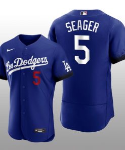 Dodgers Corey Seager 2021 City Connect Royal Authentic Jersey