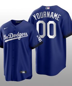 Dodgers Custom 2021 City Connect Royal Replica Jersey