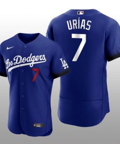 Dodgers Julio Urias 2021 City Connect Royal Authentic Jersey