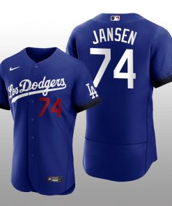 Dodgers Kenley Jansen 2021 City Connect Royal Authentic Jersey
