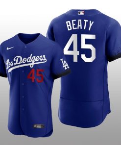 Dodgers Matt Beaty 2021 City Connect Royal Authentic Jersey