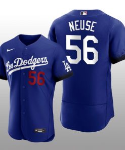 Dodgers Sheldon Neuse 2021 City Connect Royal Authentic Jersey