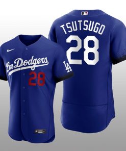 Dodgers Yoshi Tsutsugo 2021 City Connect Royal Authentic Jersey