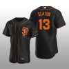 Giants Austin Slater Authentic Alternate Jersey Black