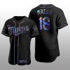 Holographic Limited Jersey Minnesota Twins Kenta Maeda Iridescent Logo Black Men's Authentic