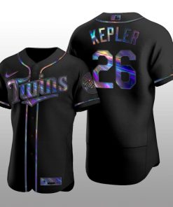 Holographic Limited Jersey Minnesota Twins Max Kepler Iridescent Logo Black Men's Authentic