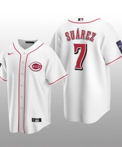 Home 2021 All-Star Game Cincinnati Reds White Jersey Replica Eugenio Suarez