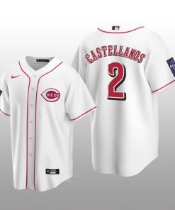 Home 2021 All-Star Game Cincinnati Reds White Jersey Replica Nick Castellanos
