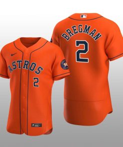 Houston Astros Alex Bregman Orange Alternate 2020 Authentic Player Jersey