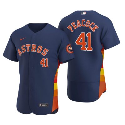 Houston Astros Brad Peacock Navy Authentic 2020 Alternate Jersey