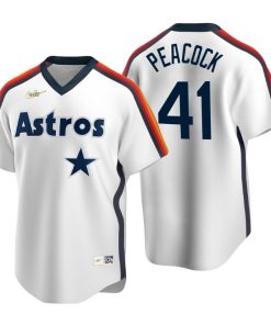 Houston Astros Brad Peacock White Cooperstown Collection Home Jersey