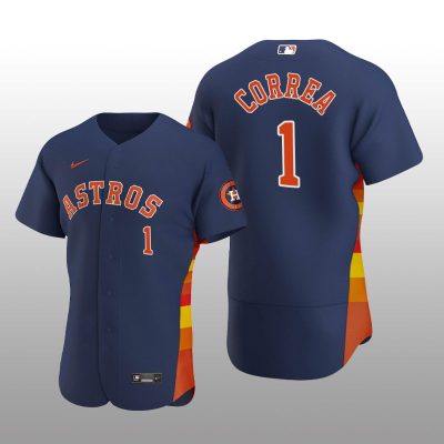 Houston Astros Carlos Correa Navy Alternate 2020 Authentic Player Jersey
