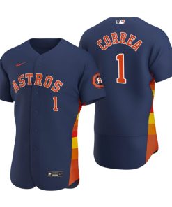 Houston Astros Carlos Correa Navy Authentic 2020 Alternate Jersey