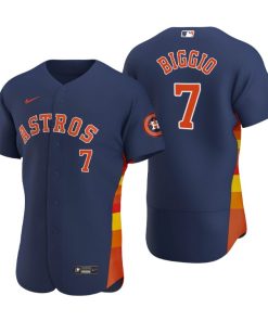 Houston Astros Craig Biggio Navy Authentic 2020 Alternate Jersey