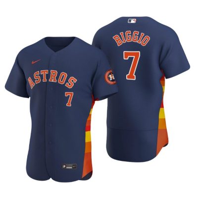 Houston Astros Craig Biggio Navy Authentic 2020 Alternate Jersey