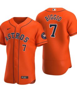 Houston Astros Craig Biggio Orange Authentic 2020 Alternate Jersey