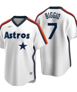Houston Astros Craig Biggio White Cooperstown Collection Home Jersey