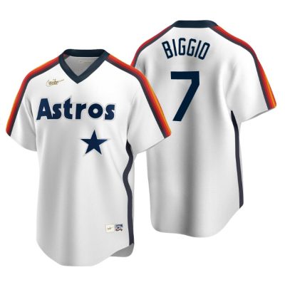 Houston Astros Craig Biggio White Cooperstown Collection Home Jersey