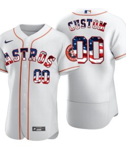 Houston Astros Custom White 2020 Stars & Stripes 4th of July Jersey