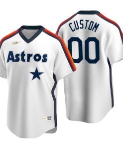 Houston Astros Custom White Cooperstown Collection Home Jersey