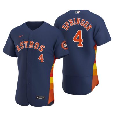 Houston Astros George Springer Navy Authentic 2020 Alternate Jersey