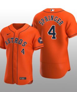 Houston Astros George Springer Orange Alternate 2020 Authentic Player Jersey