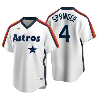 Houston Astros George Springer White Cooperstown Collection Home Jersey