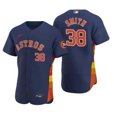 Houston Astros Joe Smith Navy Authentic 2020 Alternate Jersey