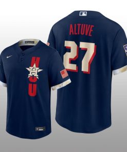 Houston Astros Jose Altuve 2021 MLB All-Star Game Replica Navy Jersey