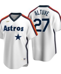Houston Astros Jose Altuve White Cooperstown Collection Home Jersey