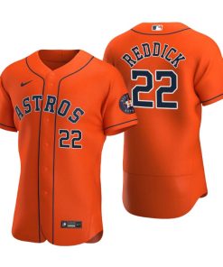 Houston Astros Josh Reddick Orange Authentic 2020 Alternate Jersey