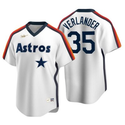 Houston Astros Justin Verlander White Cooperstown Collection Home Jersey