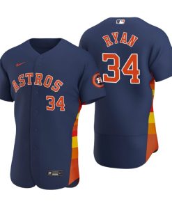 Houston Astros Nolan Ryan Navy Authentic 2020 Alternate Jersey
