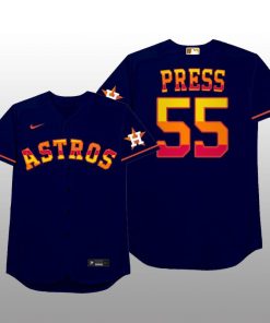 Houston Astros Ryan Pressly 2021 MLB Players Weekend Nickname Navy Jersey