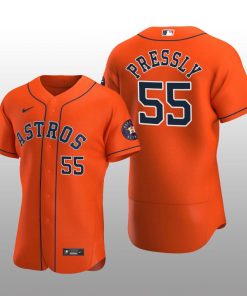 Houston Astros Ryan Pressly Orange Alternate 2020 Authentic Player Jersey