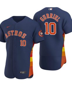 Houston Astros Yuli Gurriel Navy Authentic 2020 Alternate Jersey