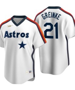 Houston Astros Zack Greinke White Cooperstown Collection Home Jersey