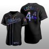 Iridescent Logo Oakland Athletics Jesus Luzardo Holographic Limited Black Authentic Jersey
