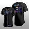 Iridescent Logo Oakland Athletics Stephen Piscotty Holographic Limited Black Authentic Jersey