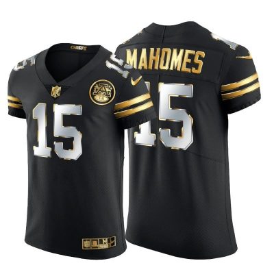 Kansas City Chiefs #15 Patrick Mahomes Nike Black Edition Vapor Untouchable Elite NFL Jersey