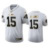 Kansas City Chiefs #15 Patrick Mahomes Nike White Golden Edition Vapor Limited NFL 100 Jersey