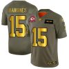 Kansas City Chiefs #15 Patrick Mahomes NFL Nike Olive Gold 2019 Salute To Service Limited Jersey