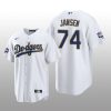 LA Dodgers 2021 Gold Program Kenley Jansen White Gold Replica Jersey