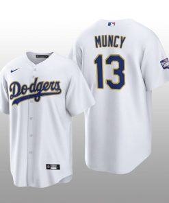 LA Dodgers 2021 Gold Program Max Muncy White Gold Replica Jersey