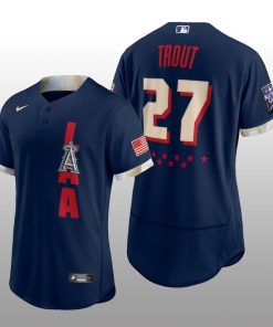 Los Angeles Angels Mike Trout 2021 MLB All-Star Game Authentic Navy Jersey