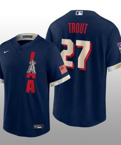 Los Angeles Angels Mike Trout 2021 MLB All-Star Game Replica Navy Jersey