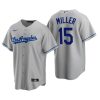 Los Angeles Dodgers Bobby Miller Gray 2020 MLB Draft Road Replica Jersey